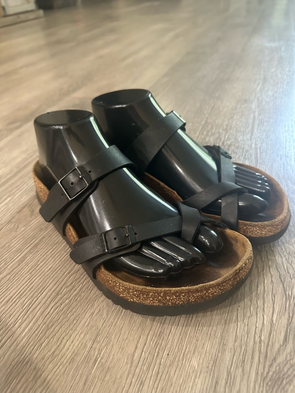 Birkenstock Mayari Birko-Flor Black Casual Sandals Women's Size Eur 38